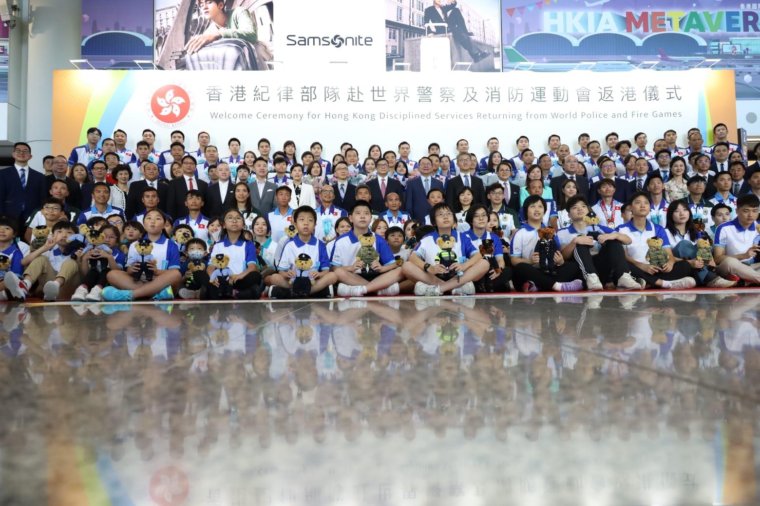 紀律部隊赴加拿大參賽遇示威 港府批評反中亂港分子死心不息(鍾式明攝)