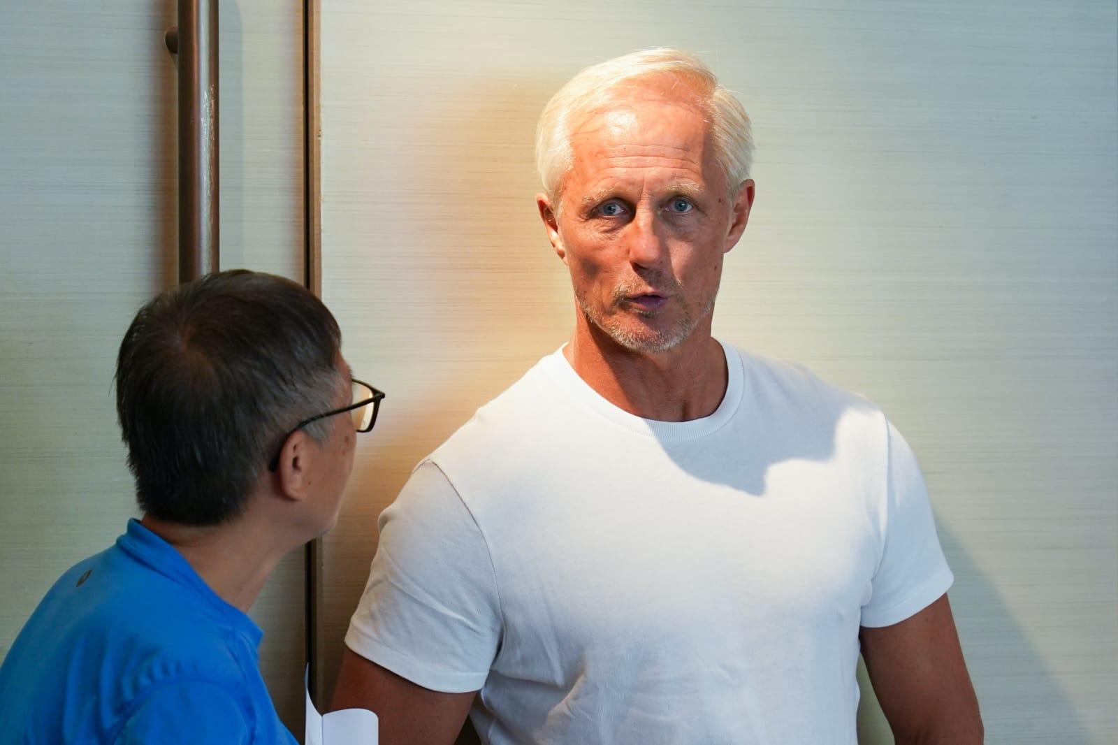 港隊主帥安達臣。(李睿哲攝)