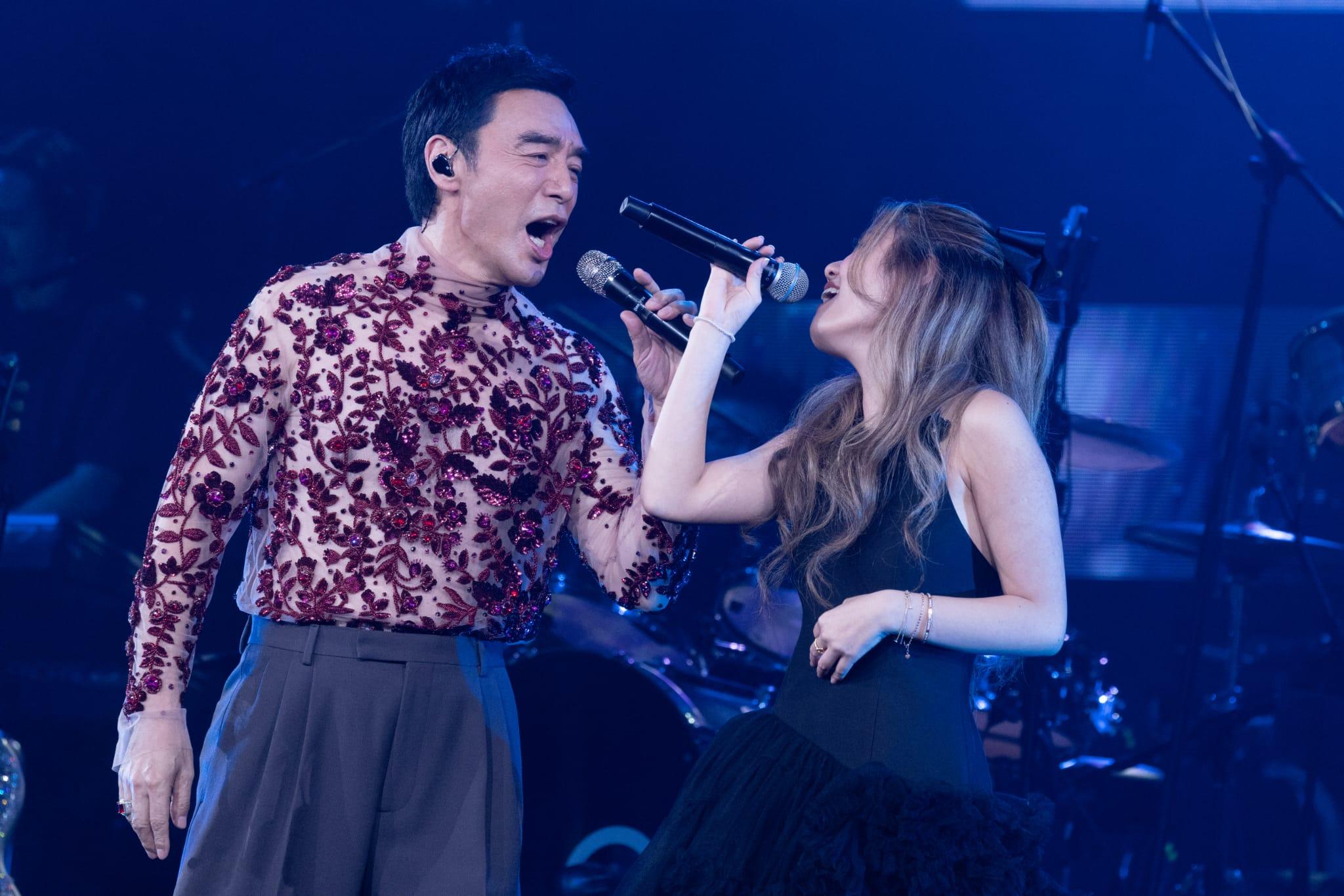 《溫拿情不變說再見演唱會》尾場,鍾鎮濤女兒鍾懿擔任嘉賓。(蘇文傑攝)