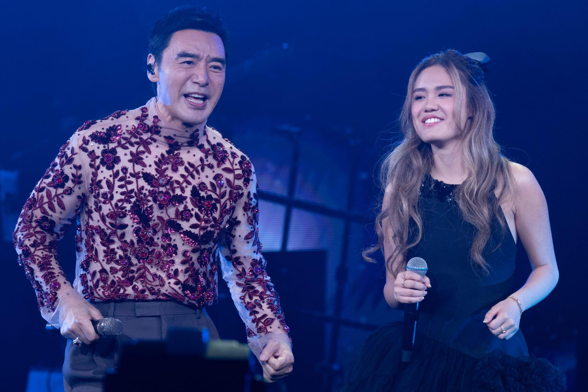 《溫拿情不變說再見演唱會》尾場,鍾鎮濤女兒鍾懿擔任嘉賓。(蘇文傑攝)