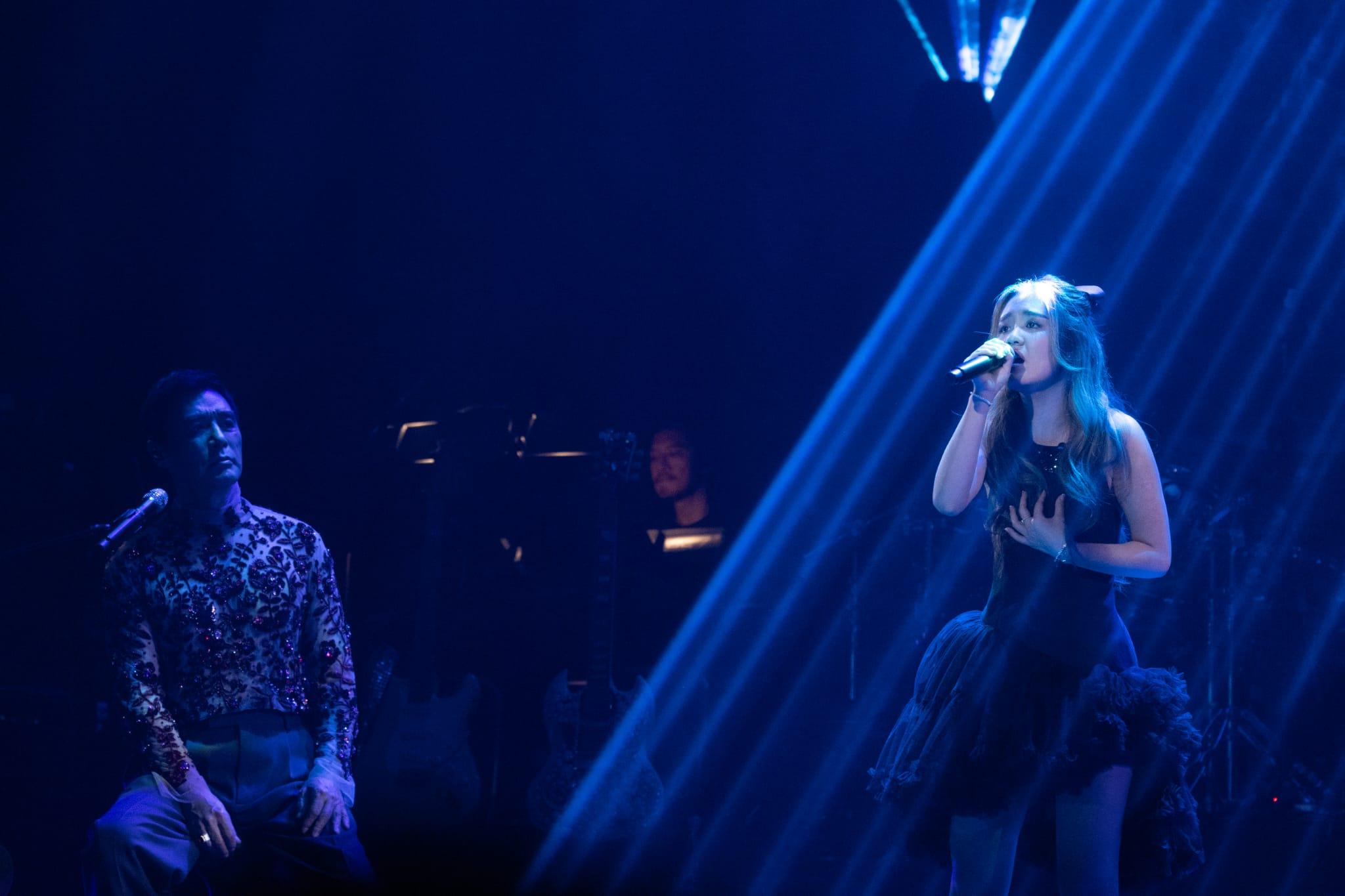 《溫拿情不變說再見演唱會》尾場,鍾鎮濤女兒鍾懿擔任嘉賓。(蘇文傑攝)