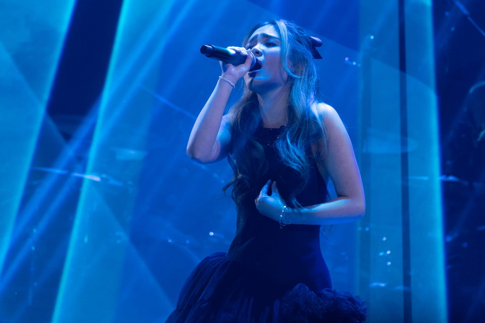 《溫拿情不變說再見演唱會》尾場,鍾鎮濤女兒鍾懿擔任嘉賓。(蘇文傑攝)