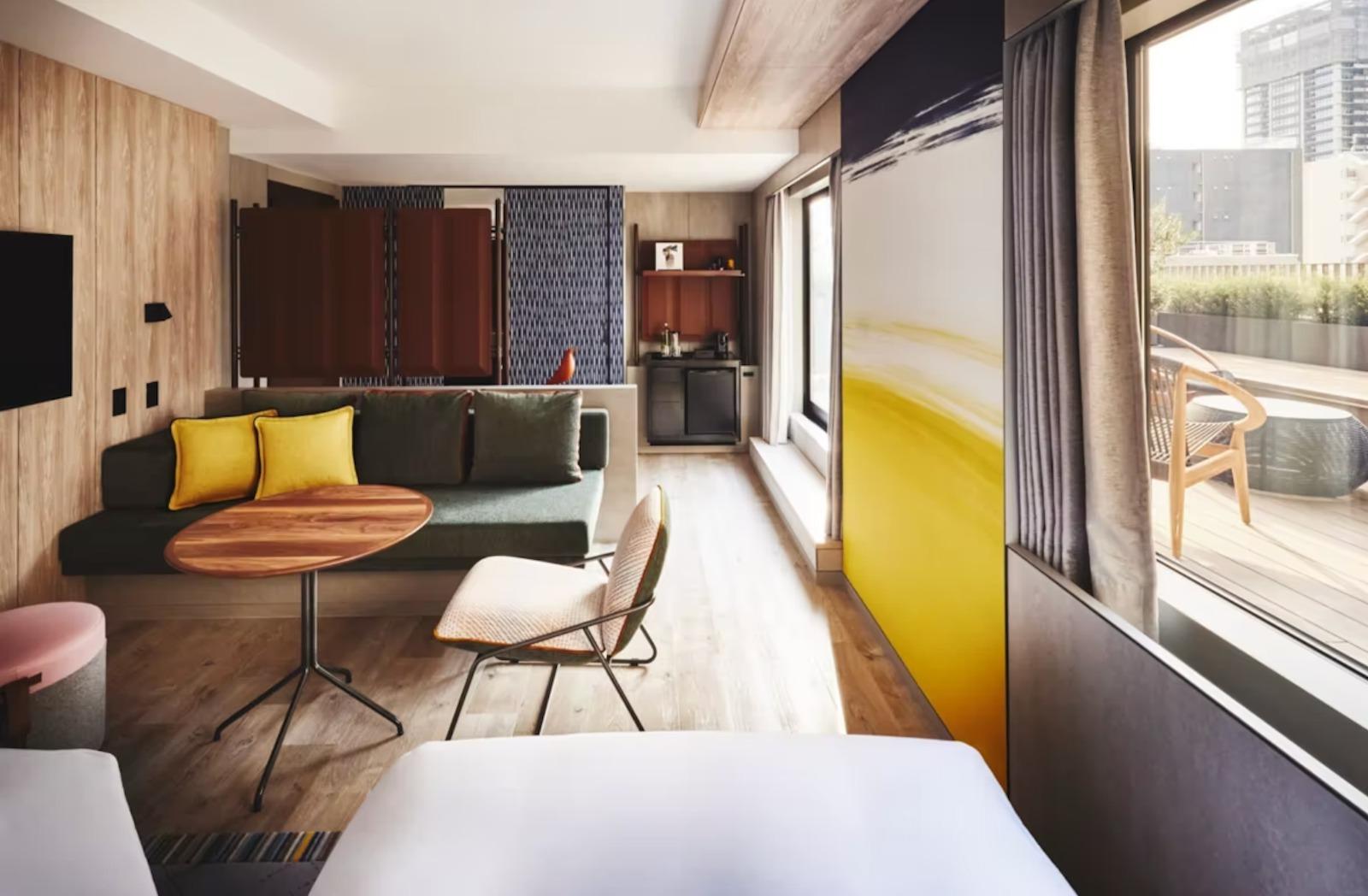 「2 Twin Grand Terrace Access」附設有露台,在大阪酒店中絕無僅有。(圖片來源:voco Osaka Central)