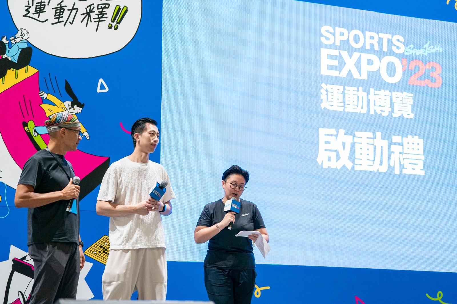 運動博覽2023,林衍聰出席及為新手訓練。