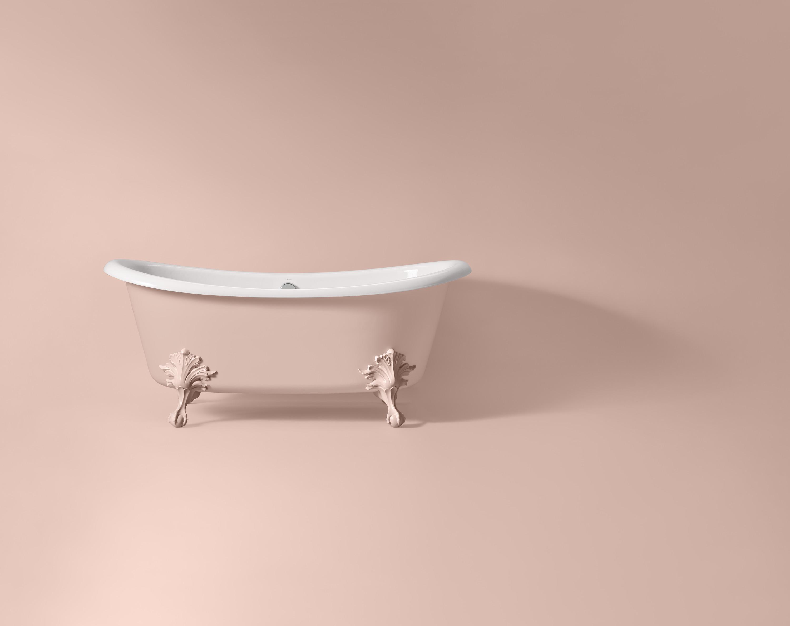 Kohler為多個衛浴產品換上薰衣草紫、牛油果綠及香檳粉等夢幻復刻色調。