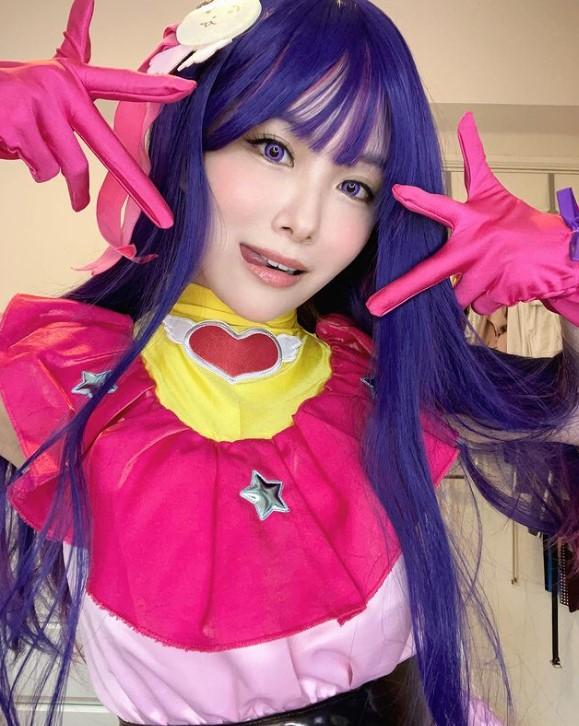 動畫《我推的孩子》熱潮吹襲香港,素海霖Cosplay成當中角色「星野愛」。