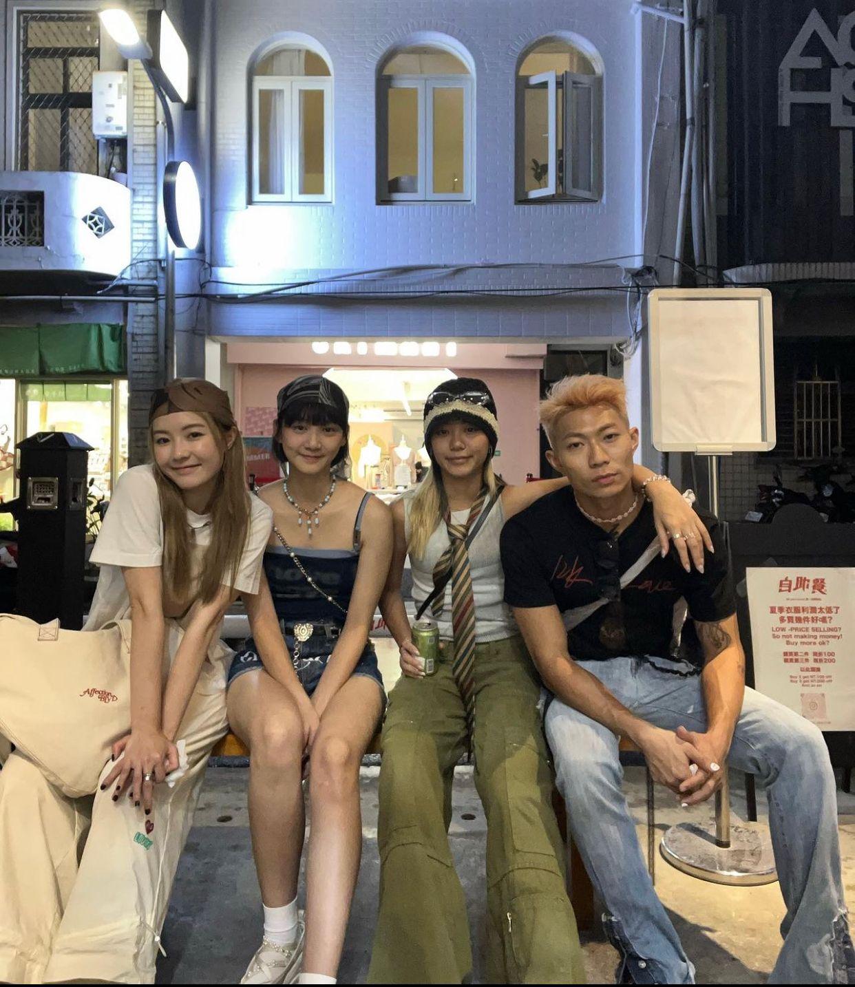 Jace身在台灣,與袁澧林、Zelos、林千渟於當地盡情吃喝玩樂。