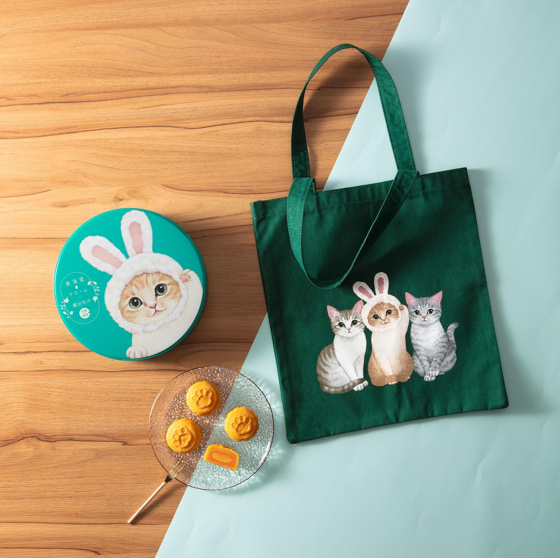 東海堂 x 霜田有沙月貓物語之月餅(1盒4個) $260/盒、特價:$169/盒