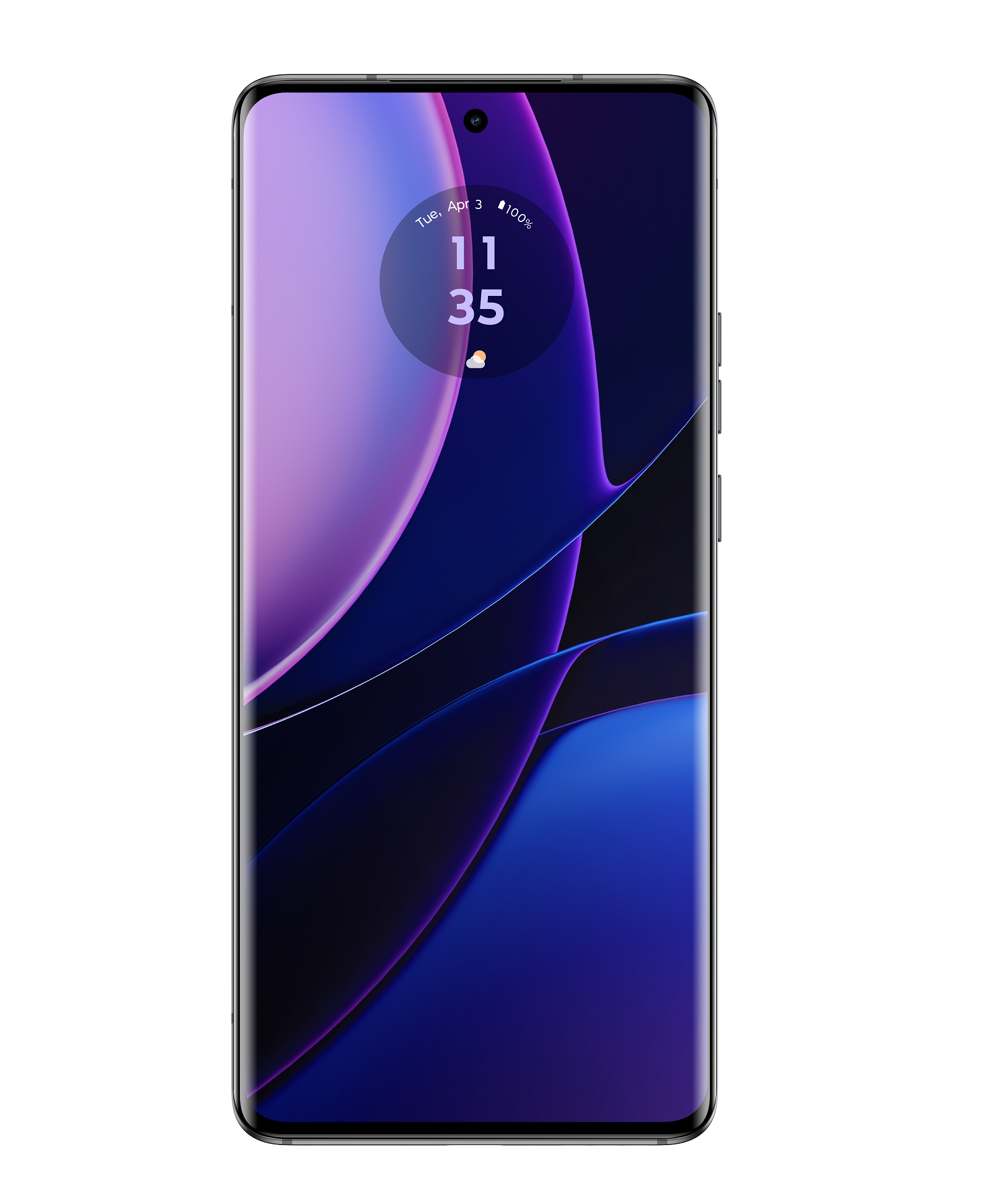 6.55吋雙曲面挖孔pOLED屏幕,提供144Hz更新率。