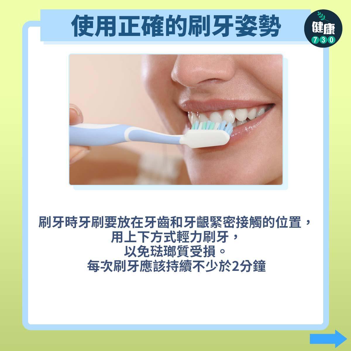 刷牙方法4大要點 ,維持口腔健康減少牙周病(am730製圖)