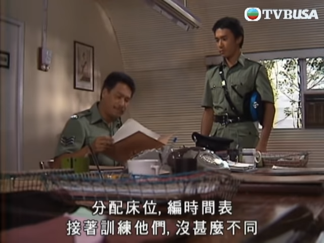 1984年《新紮師兄》梁朝偉與吳孟達對手戲。(網上截圖)