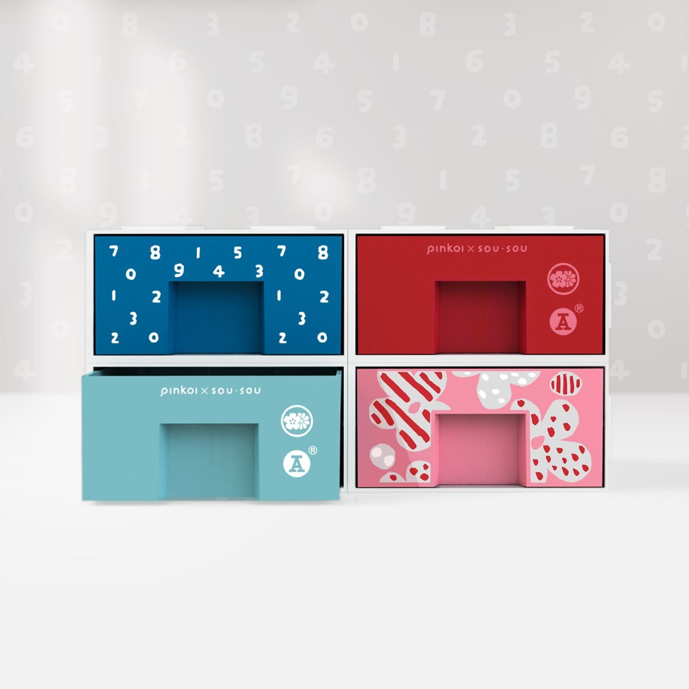 【Pinkoi x SOU・SOU】紅A收納小抽屜