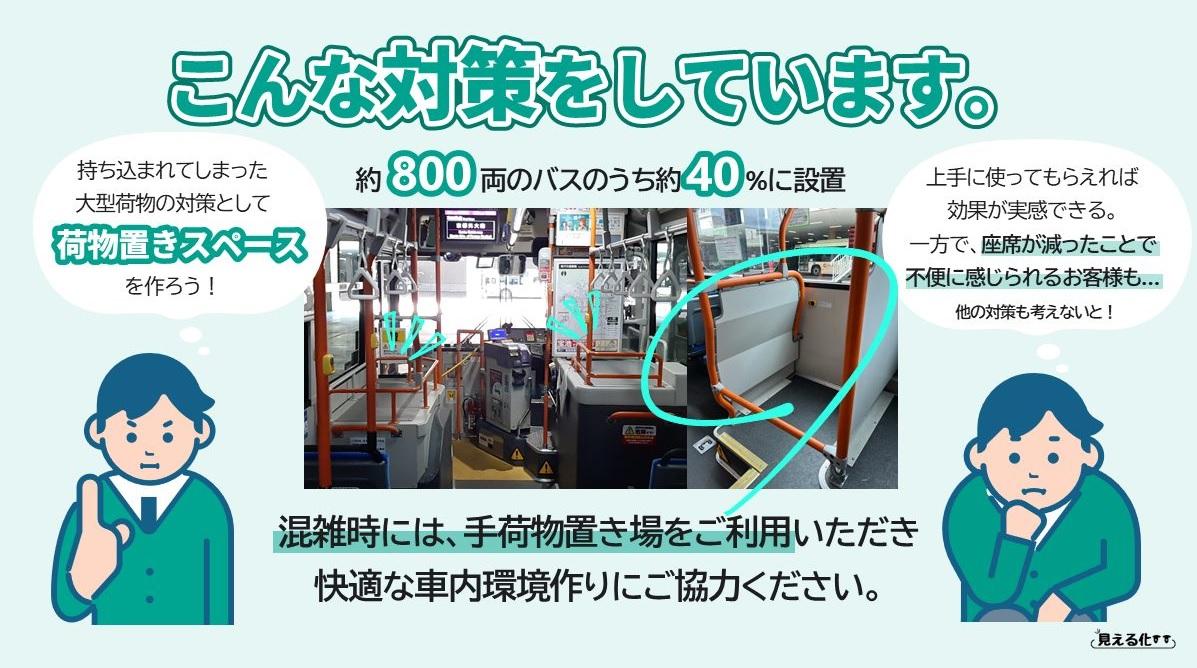 京都巴士增設位置讓遊客大型行李。(互聯網)