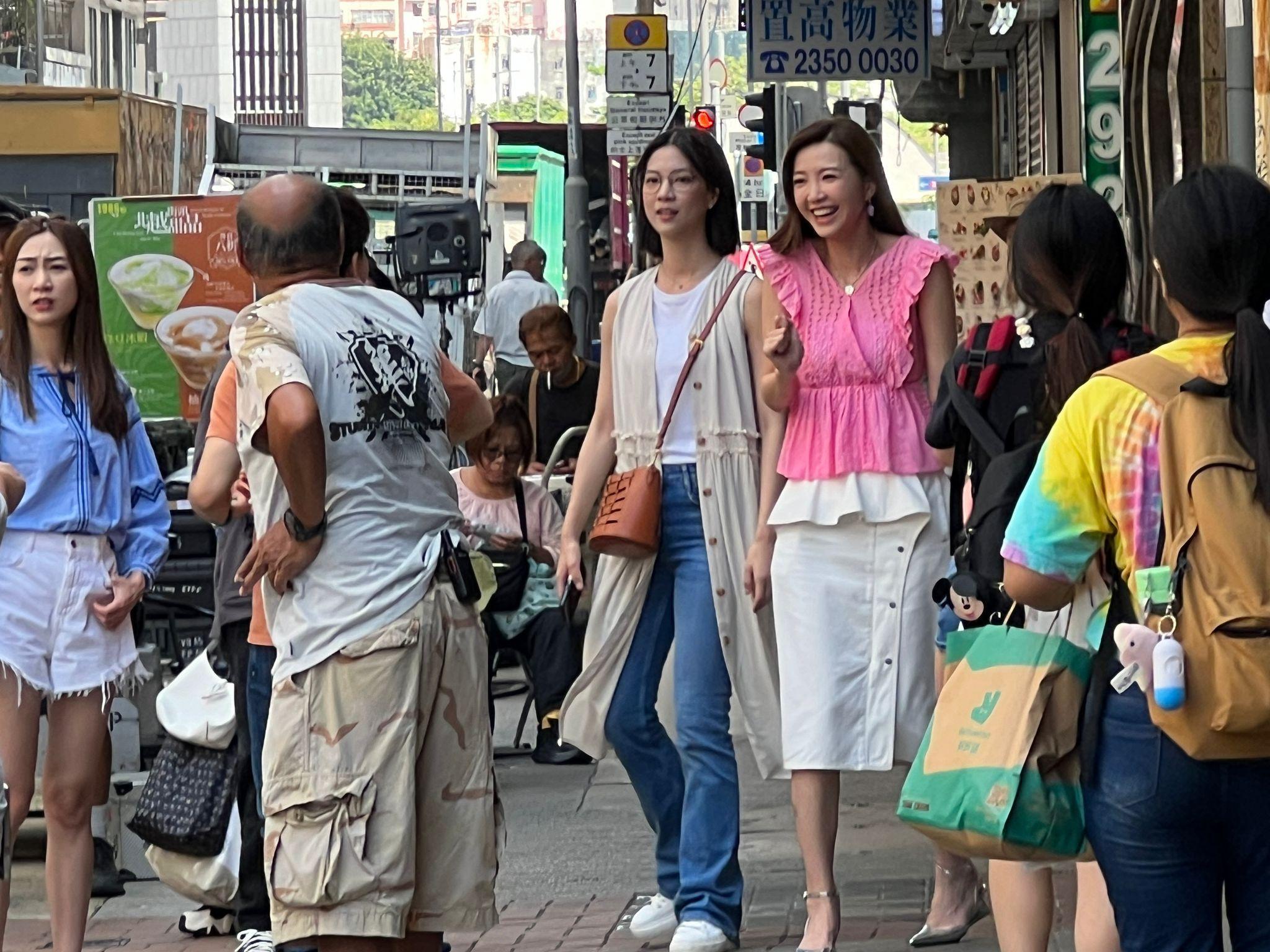 吳若希今日到土瓜灣開工,工作中度過中秋節。