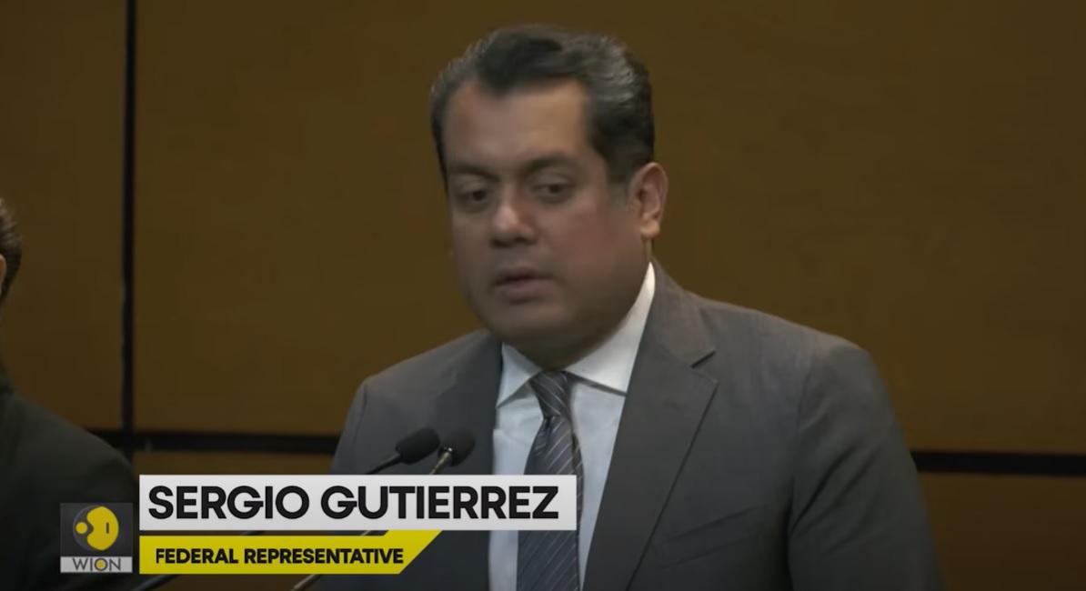 聽證會召集人、墨西哥執政黨議員古鐵雷斯。(互聯網)