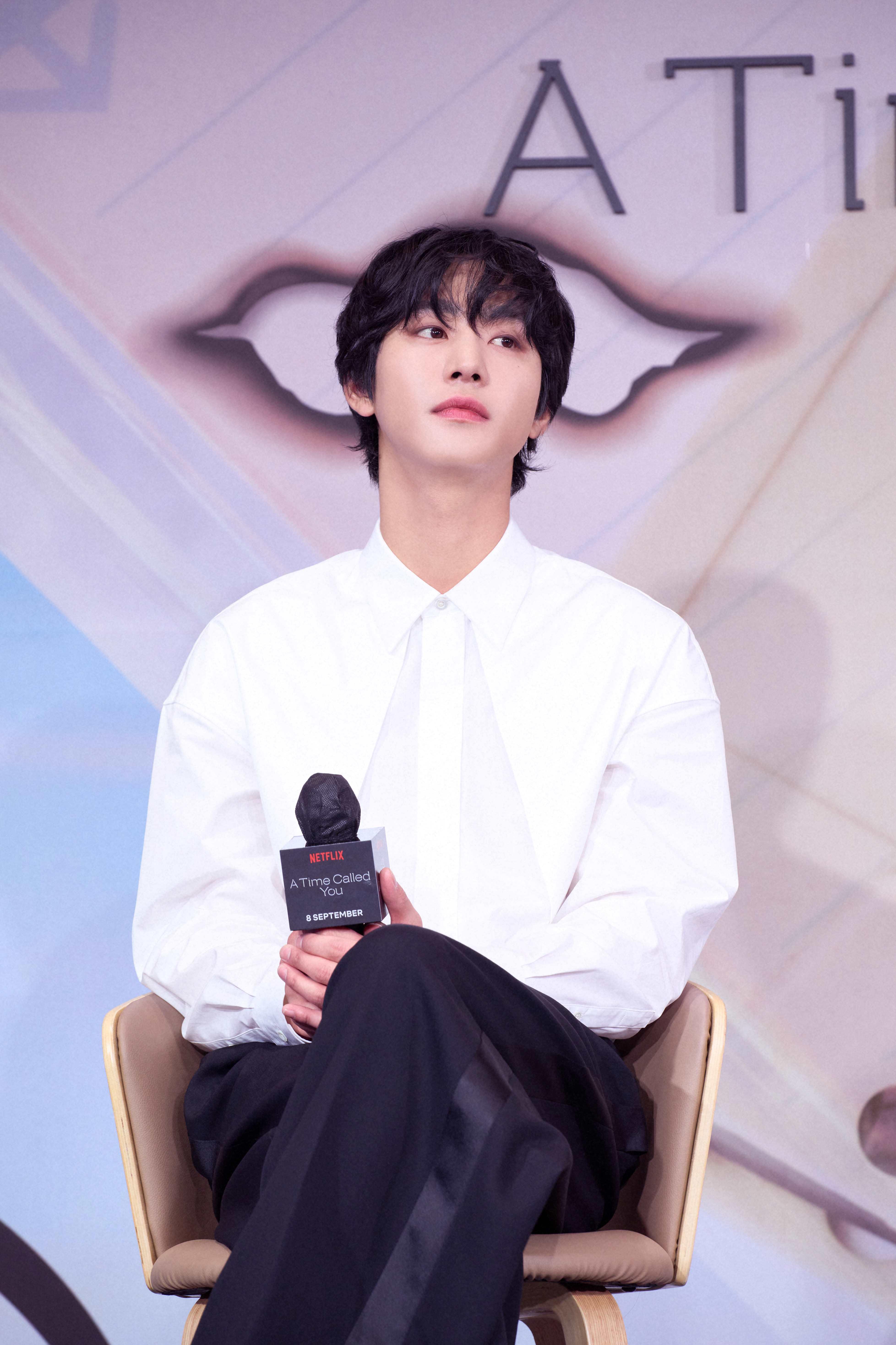 Name 安孝燮透露第一次看到《走進你的時間》劇本時,就感到毛骨悚然。(圖/Netflix提供)
