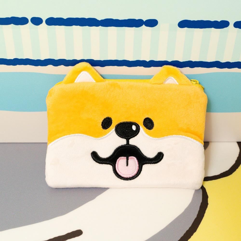 其他精品--微笑柴犬毛絨萬用袋