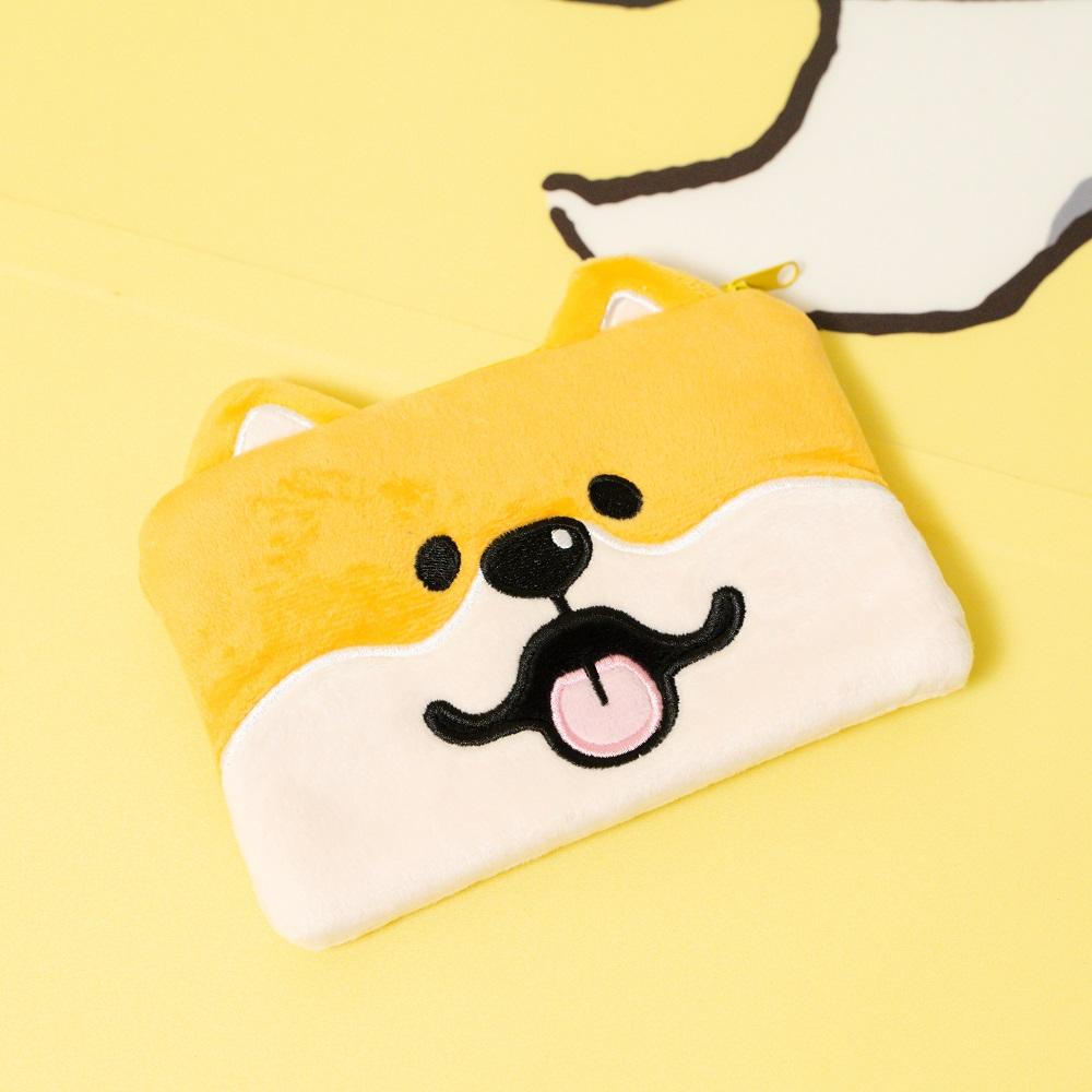 其他精品--微笑柴犬毛絨萬用袋