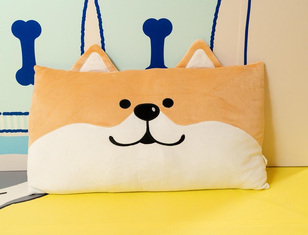 其他精品--微笑柴犬毛絨抱枕