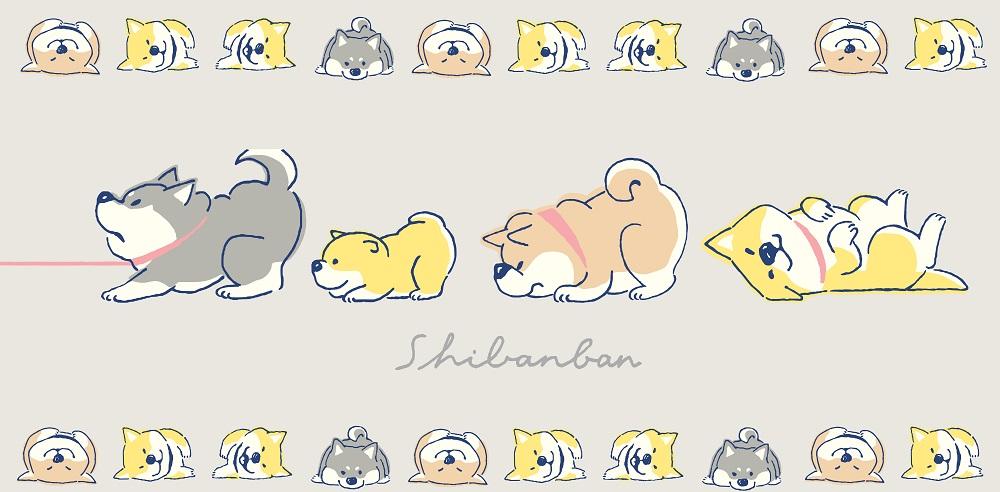 全港獨家首賣--微笑柴犬浴巾