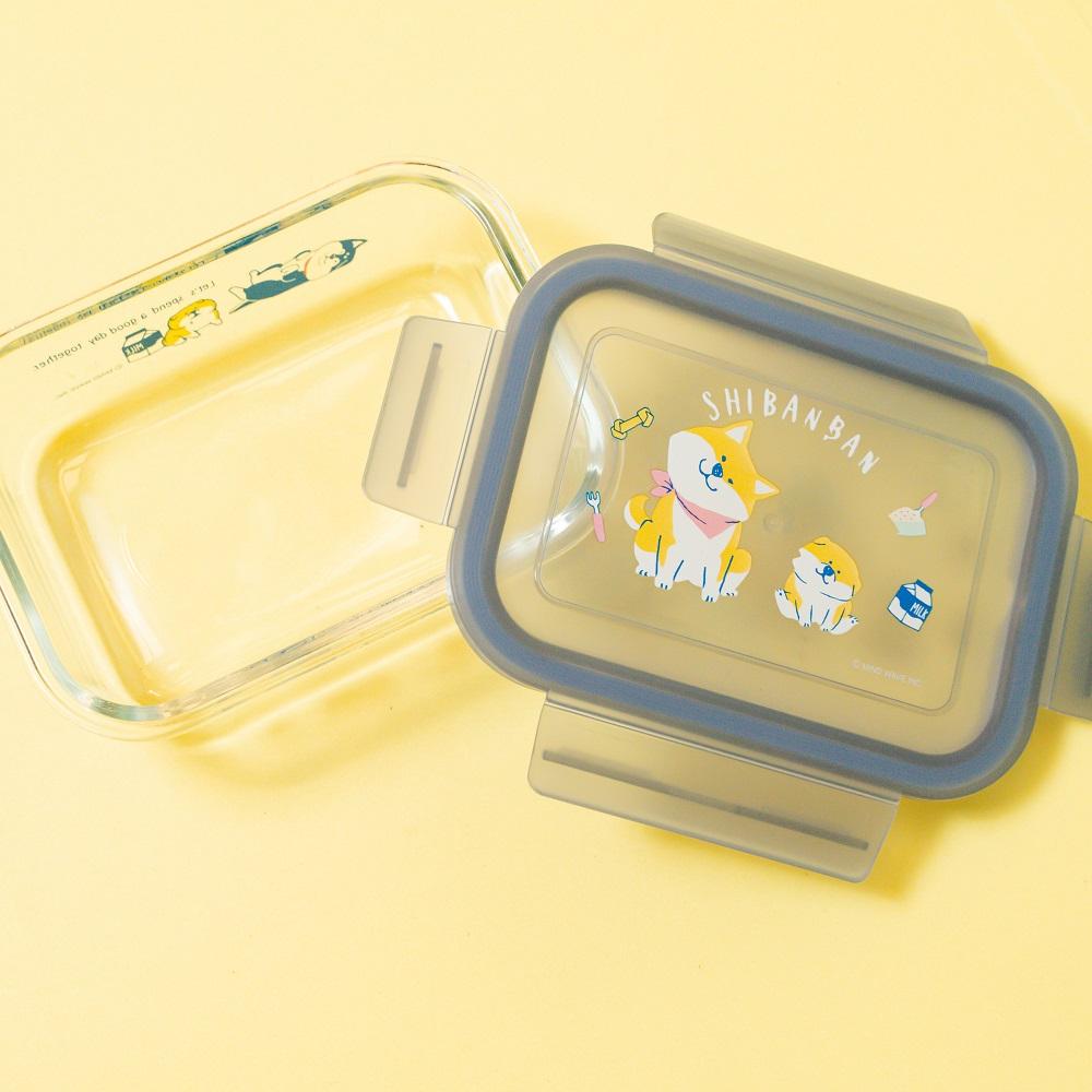 其他精品--微笑柴犬640毫升玻璃保鮮盒