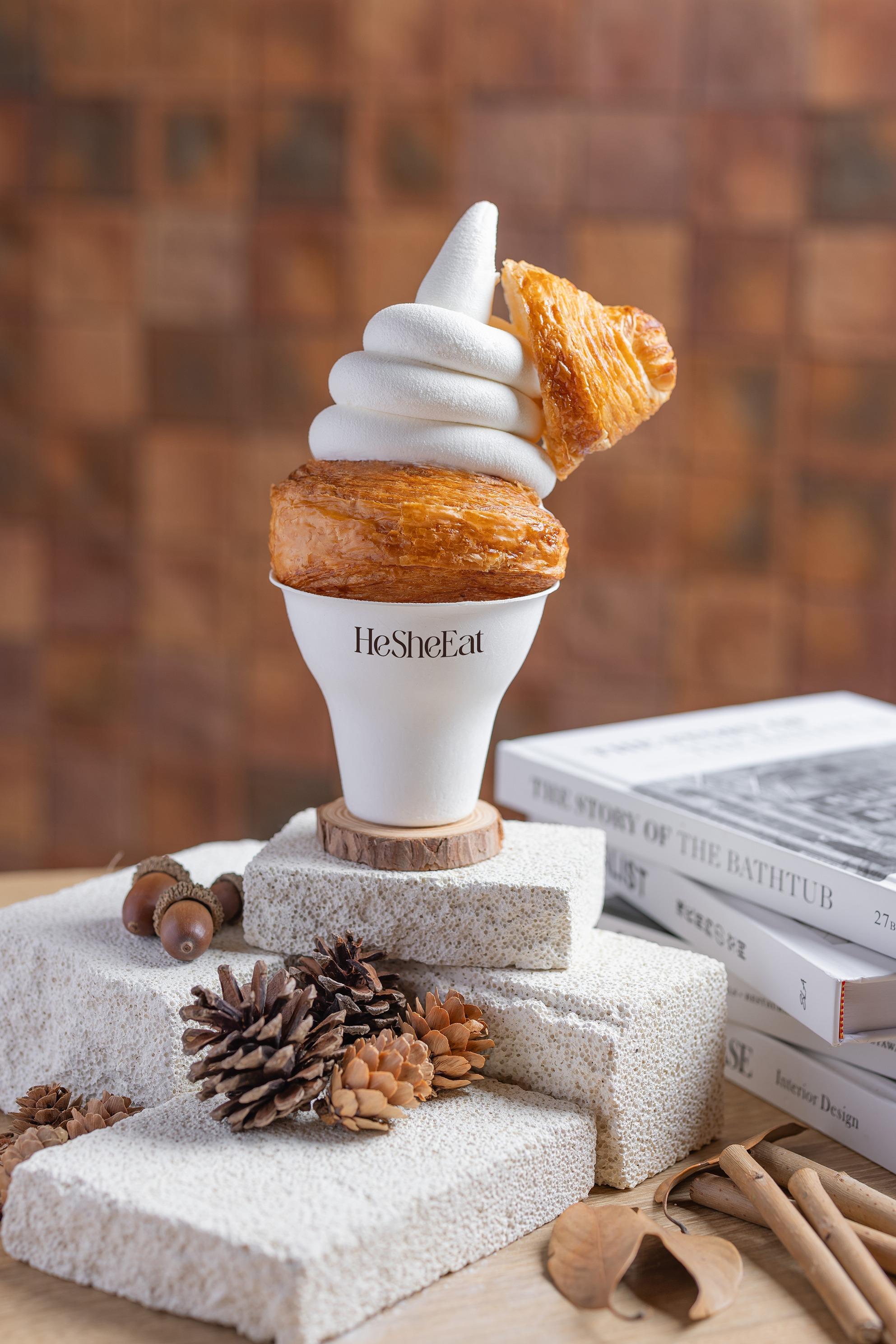 牛角包x特濃牛乳軟雪糕