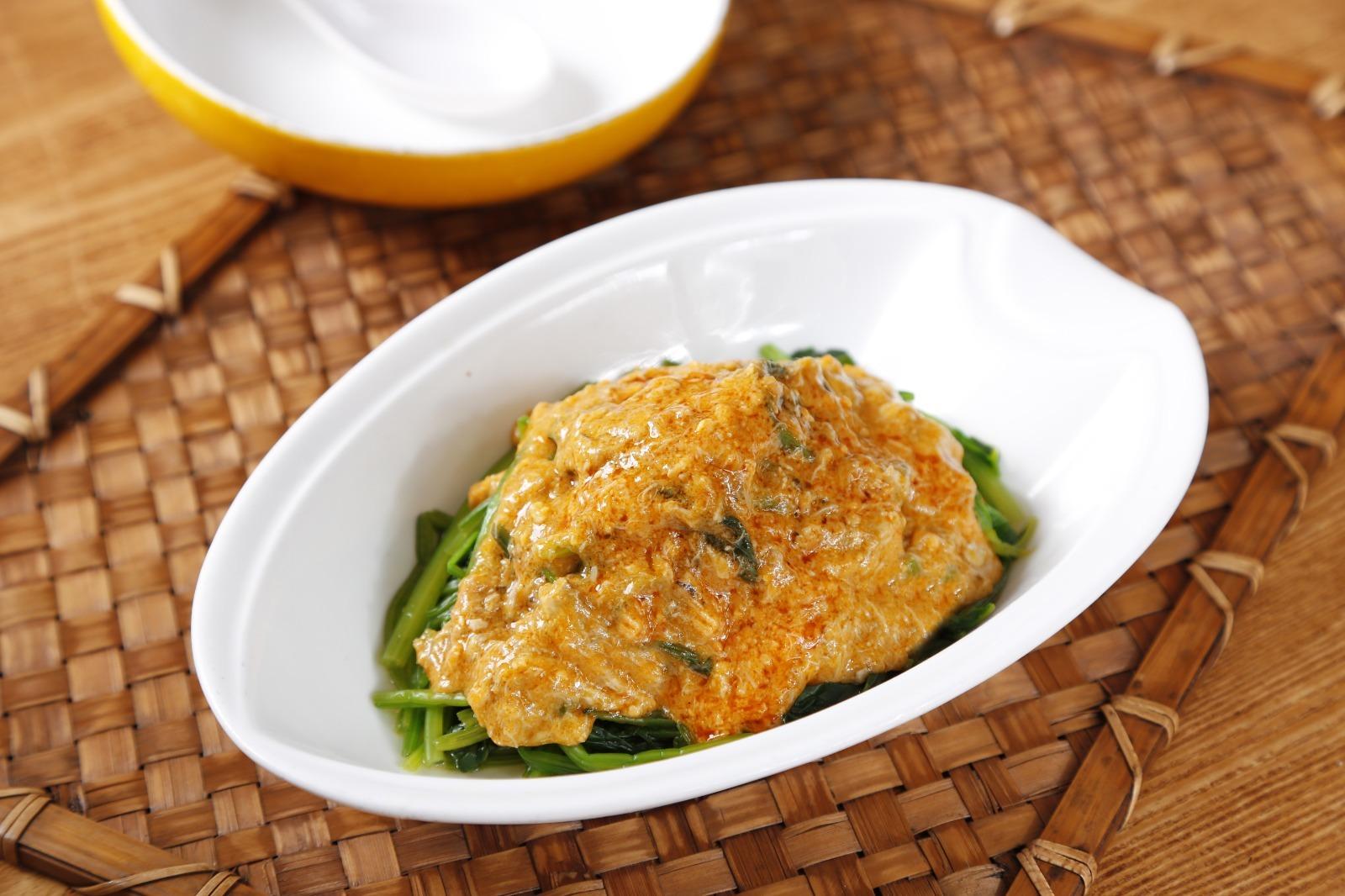 特盛三式(蟹粉扒豆苗)