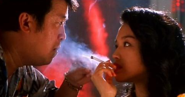 《半支煙》中曾志偉飾演的下山豹,一直想尋找女神阿南(舒淇飾)。(電影截圖)