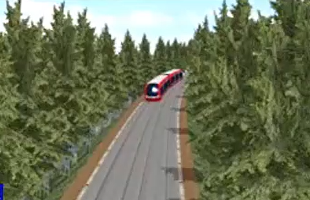 富士山輕軌構想圖。(互聯網)