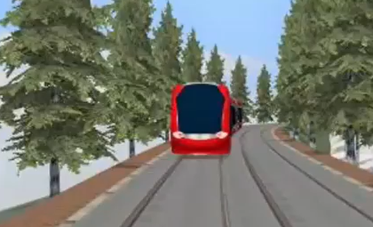 富士山輕軌構想圖。(互聯網)