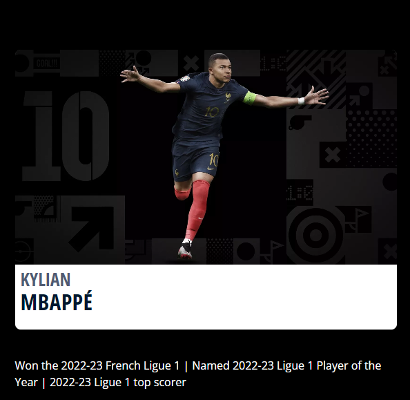 FIFA世界足球先生候選名單|基利安麥巴比(法國、巴黎聖日耳門)