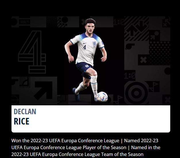 FIFA世界足球先生候選名單|迪格蘭賴斯(英格蘭、阿仙奴)