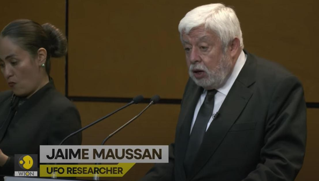 外星人遺骸|墨西哥記者兼UFO研究員莫桑(Jaime Maussan)。(互聯網)