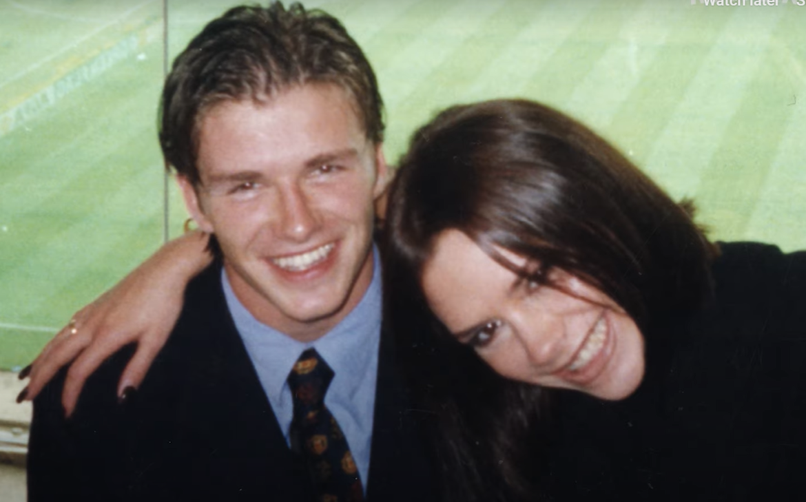 出英格蘭及前曼聯球星碧咸(David Beckham )的紀錄片《Beckham》,包括碧咸與Victoria的愛情故事(預告截圖)