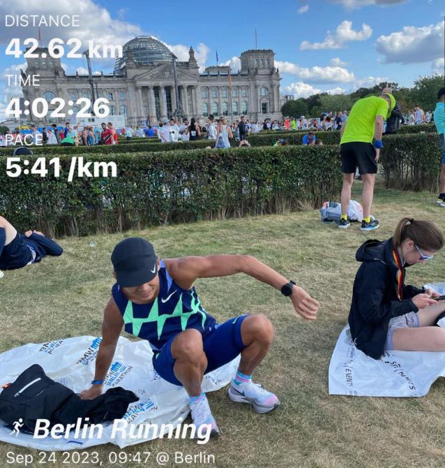 娛圈長跑好手林海峰完成柏林馬拉松,時間是4小時以上