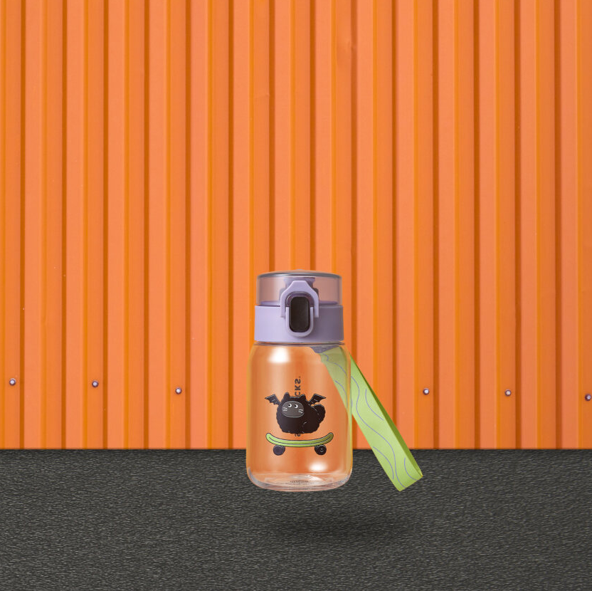 12oz 滑板蝙蝠灰色小貓水樽 HK$130 / MOP$140