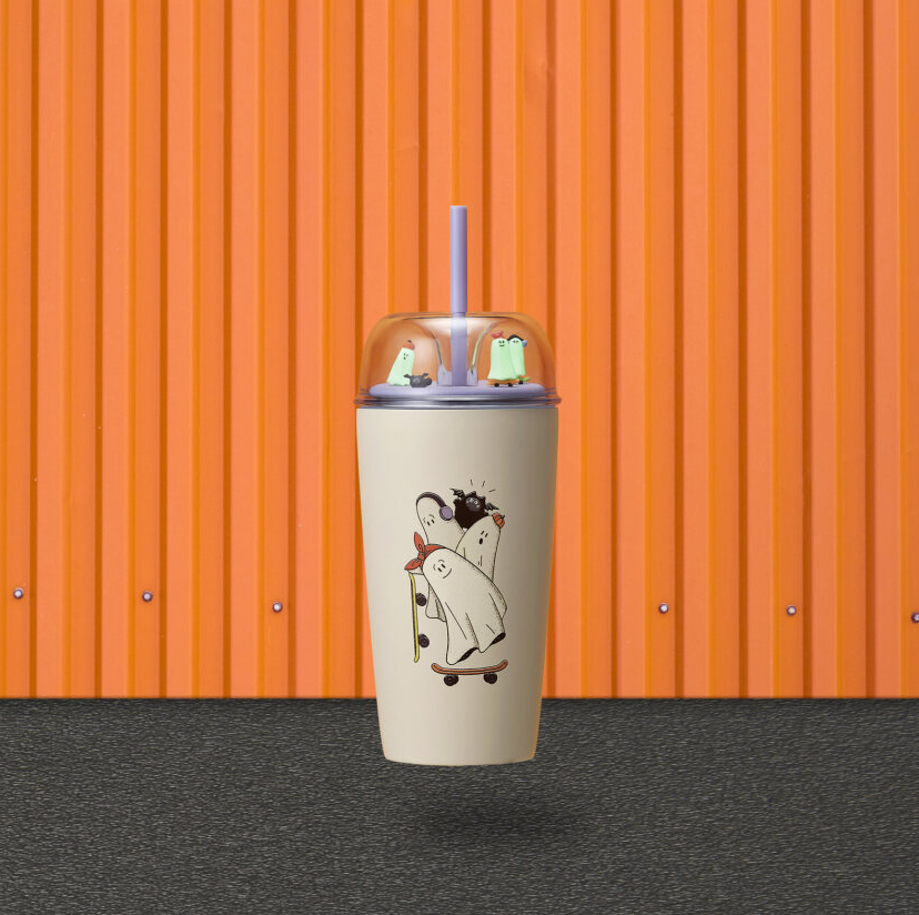 16oz 滑板小鬼幽靈與小貓凍杯 HK$280 / MOP$290