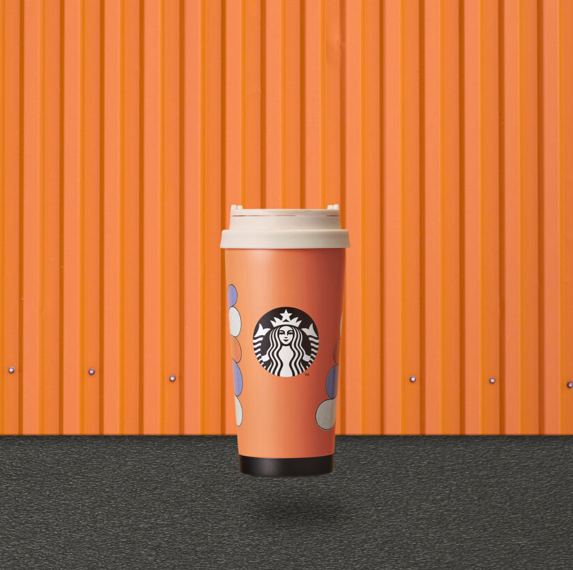 16oz 橙色波浪紋不鏽鋼隨行杯 HK$260 / MOP$270