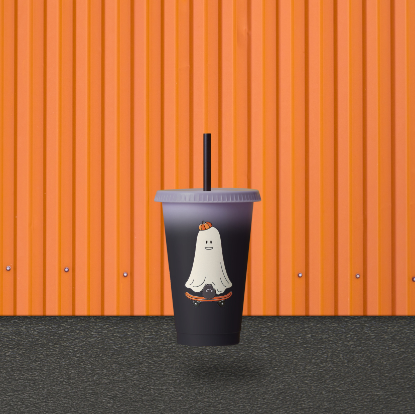 20oz 小鬼幽靈變色可重用凍杯(夜光) HK$60 / MOP$70