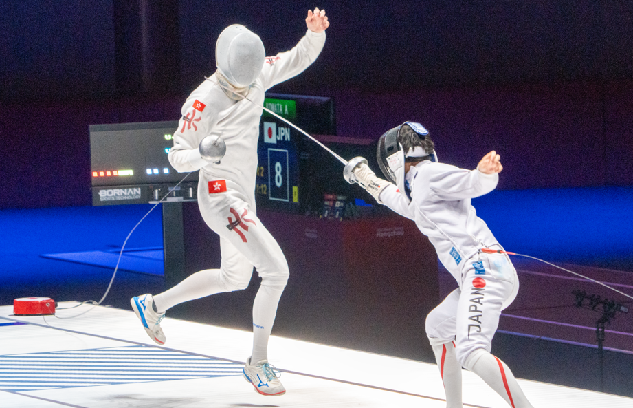何瑋桁男子重劍個人賽奪銅 (相片由港協暨奧委會提供)