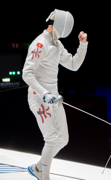 何瑋桁男子重劍個人賽奪銅 (相片由港協暨奧委會提供)