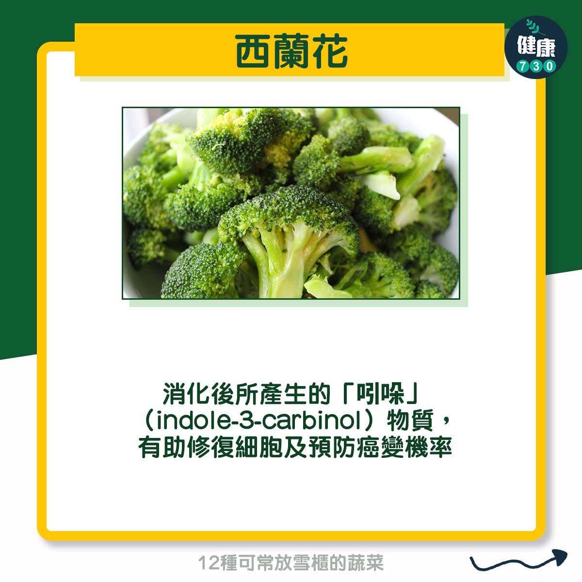 12種可常放雪櫃的蔬菜 - 西蘭花