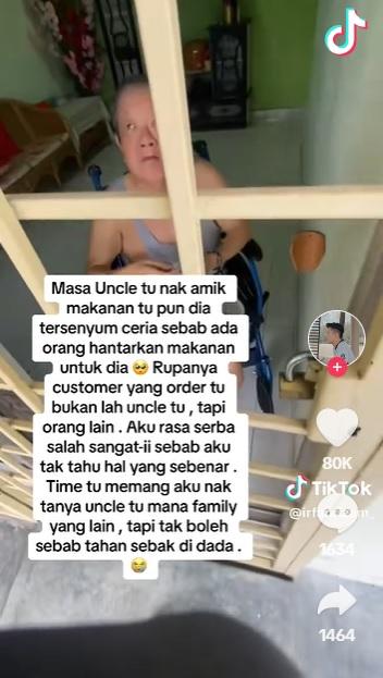 叔叔看來不知道有人為他叫餐。(互聯網)