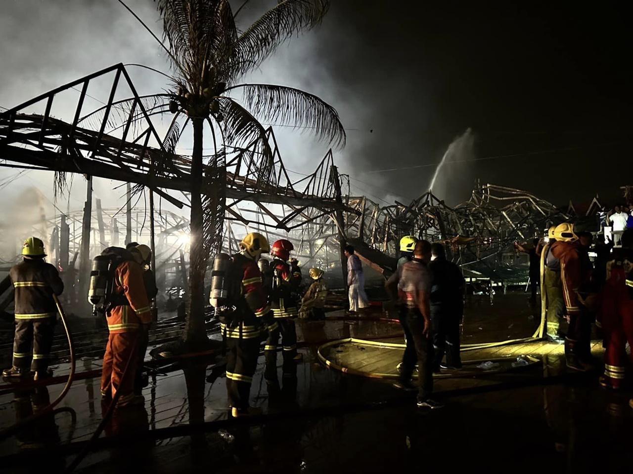 泰國消防局今早於Facebook專頁表示,表示目前火勢已控制住。(FB)