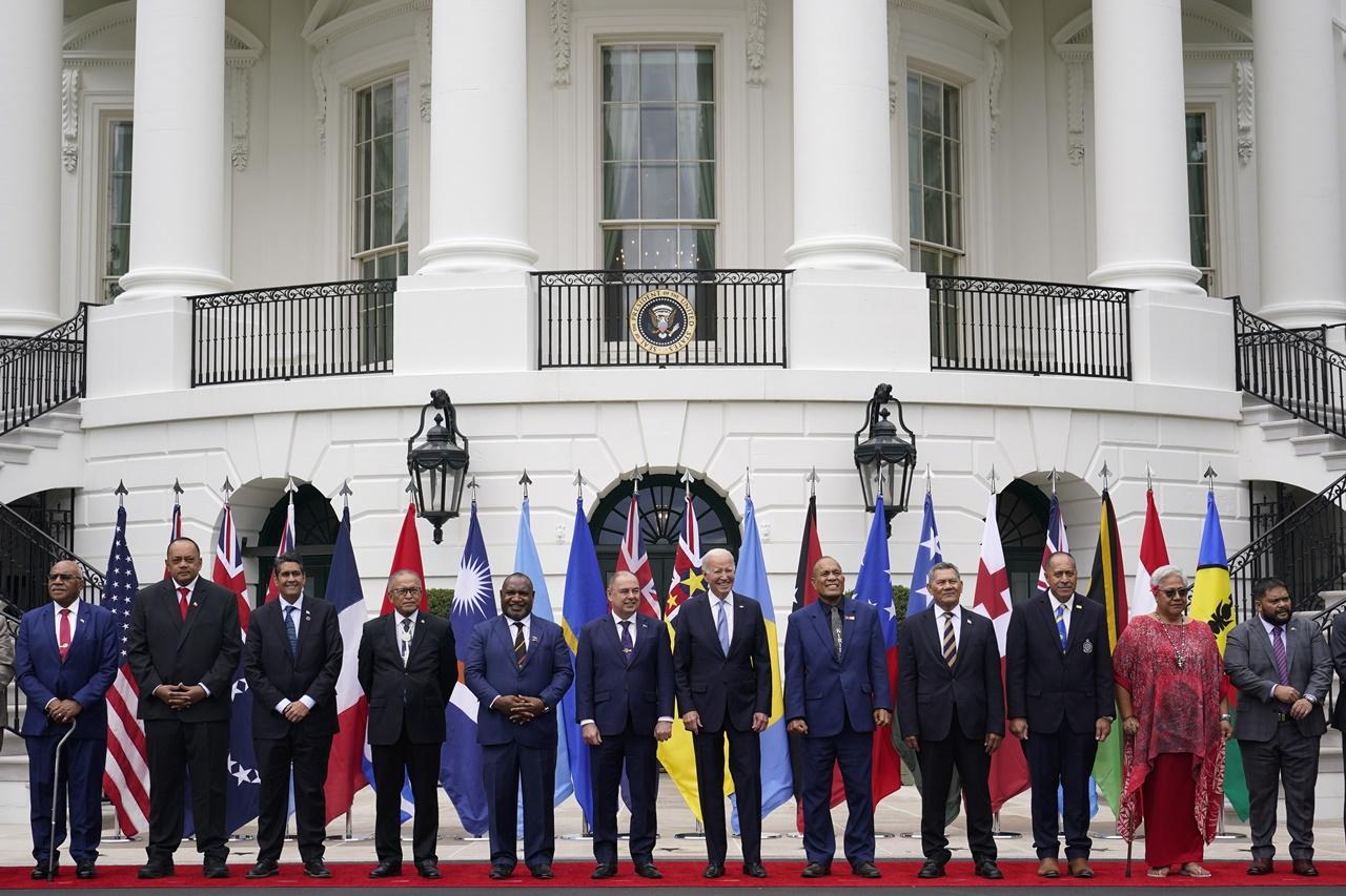 18個太平洋島國的領袖和代表出席峰會。(AP)