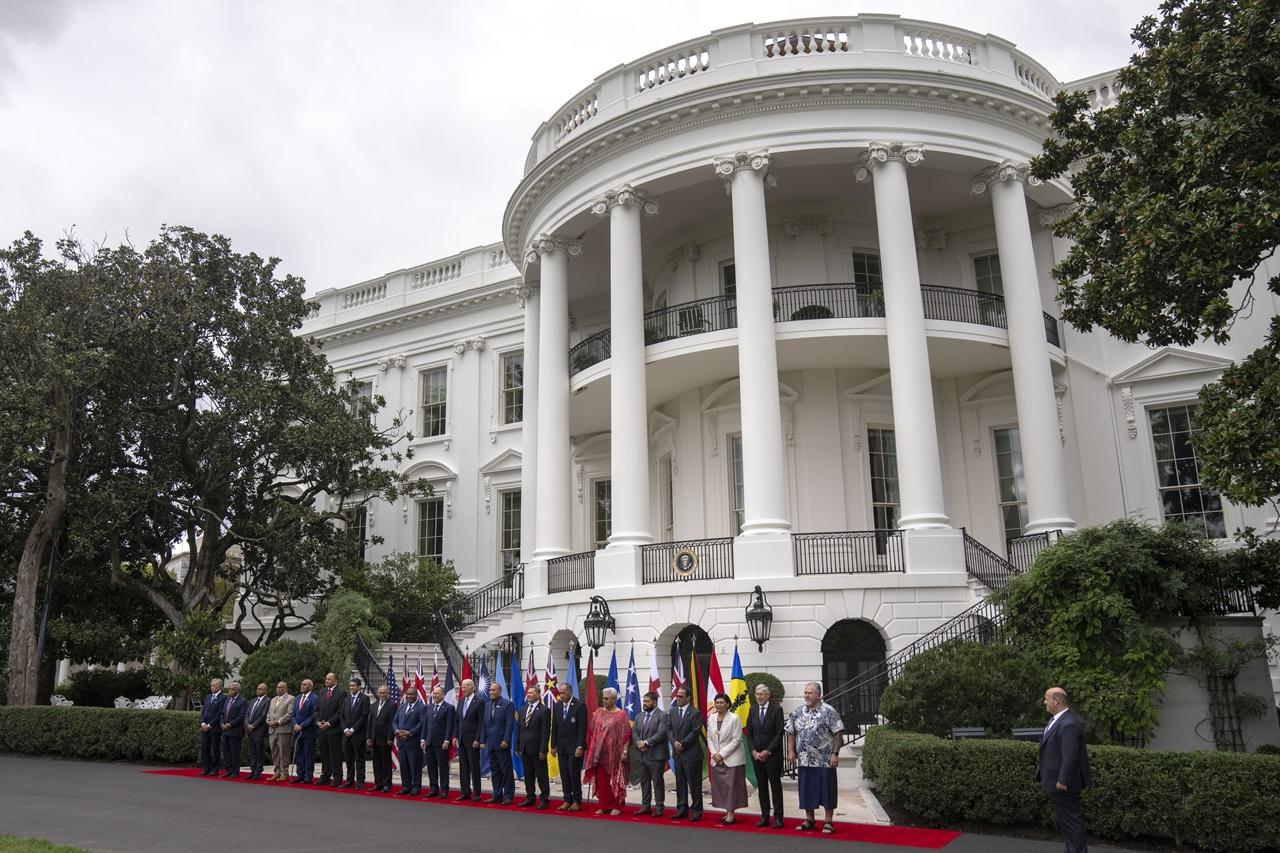 18個太平洋島國的領袖和代表出席峰會。(AP)