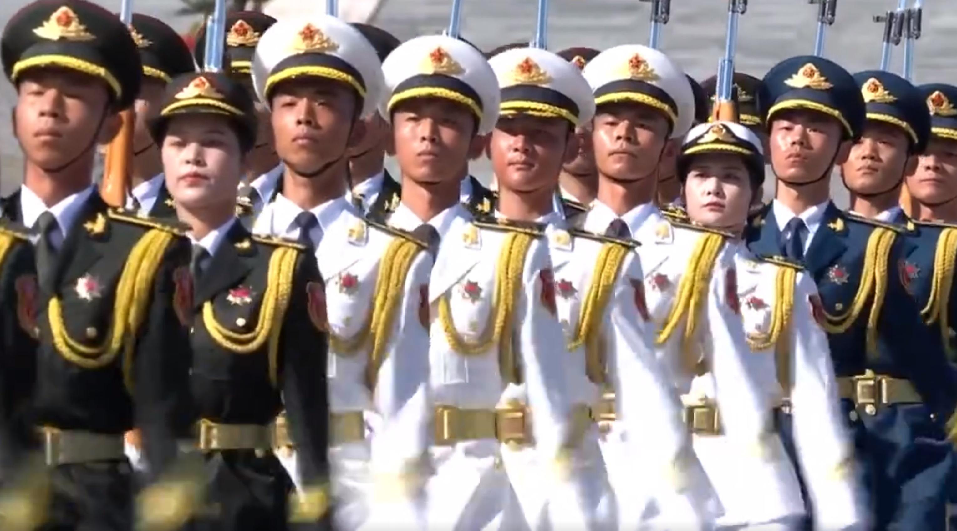 今日是中國國家烈士紀念日,中國國家主席習近平等早上出席紀念儀式。(央視截圖)