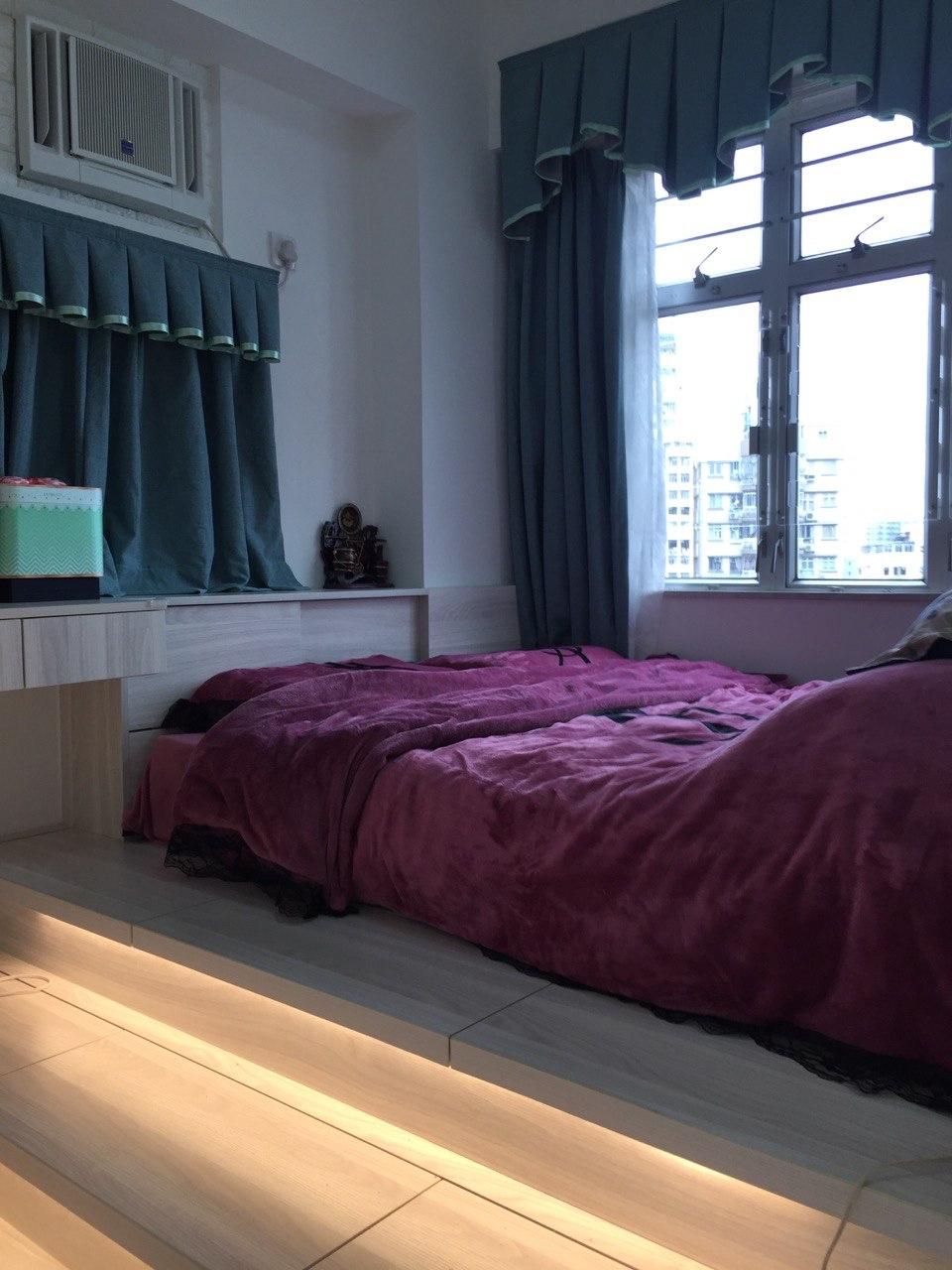 主人房設有地台,而且有兩邊窗,採光又通風。