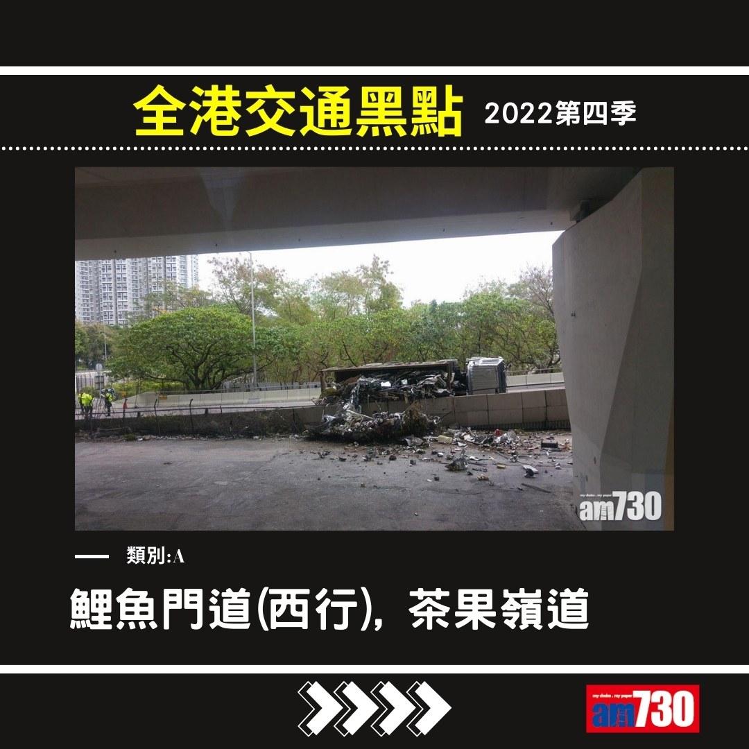 交通黑點|2022第4季(資料來源運輸署,am730製圖)