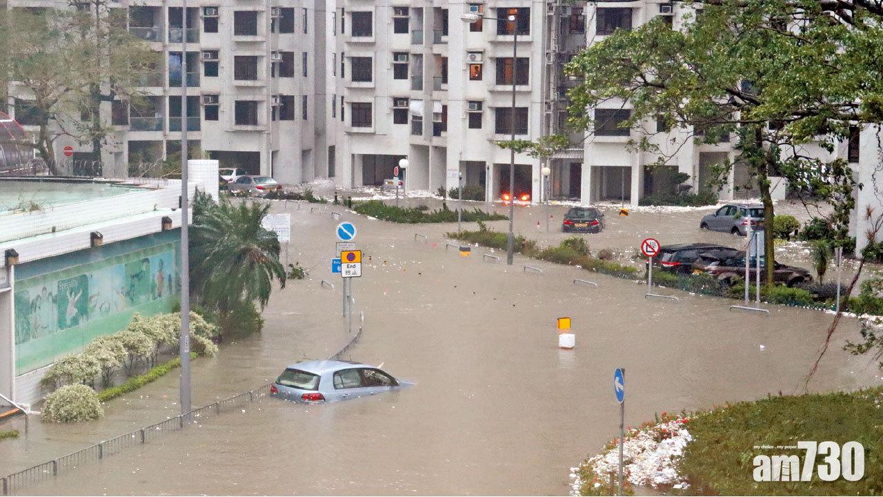 山竹颱風|杏花邨水浸成重災區(資料圖片)